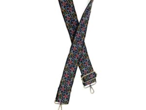 JOY SUSAN 2"FLORAL/LACE GUITAR STRAP