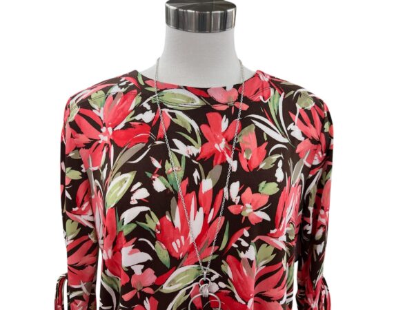 SOUTHERN LADY 3/4 SLEEVE FLORAL PRINT TOP - Image 4