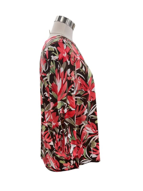 SOUTHERN LADY 3/4 SLEEVE FLORAL PRINT TOP - Image 3