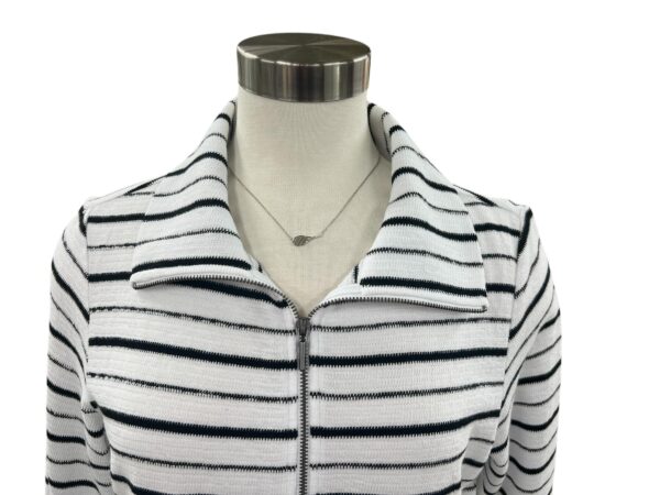 HABITAT WEEKEND TERRY STRIPED QUARTER ZIP - Image 2