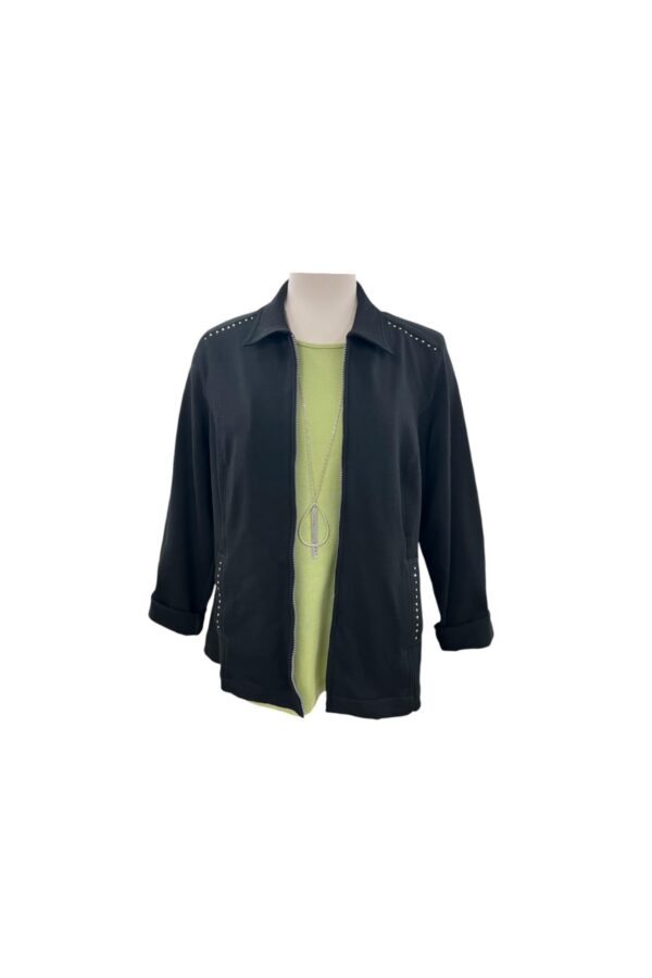 SOUTHERN LADY LONG SLEEVE ZIP FRONT JACKET