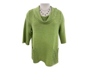 HABITAT RIPPLE EFFECT COWL POCKET TOP