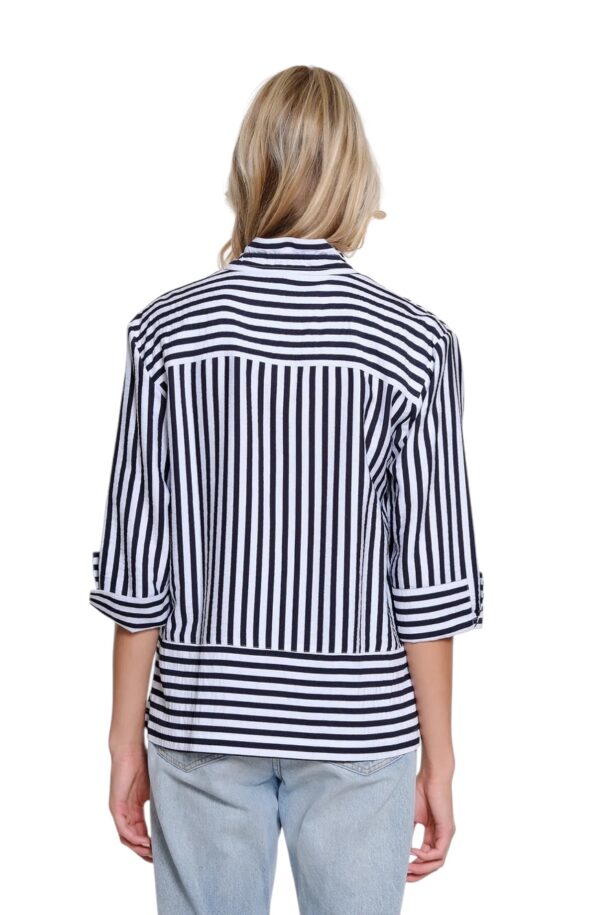 MULTIPLES WIRE COLLAR BUTTON FRONT SHIRT - Image 4