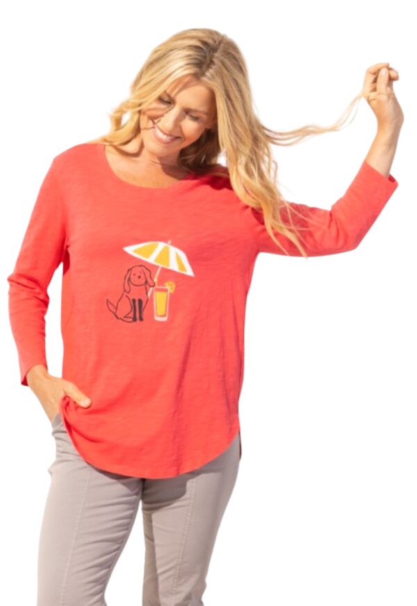 ESCAPE BY HABITAT SLUB KNIT DOGGY TEE - Image 2
