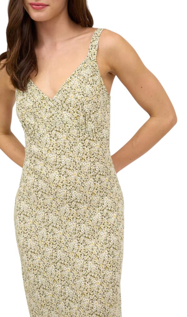 BLUPEPPER BIAS CUT FLORAL MIDI DRESS - Image 5