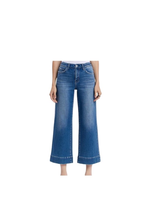 FLYING MONKEY HIGH RISE WIDE LEG TROUSER CROP