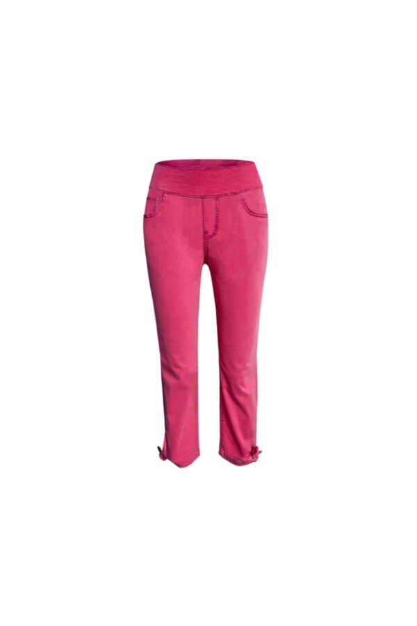 ETHYL FUCHSIA PULL ON CAPRI WITH TIES