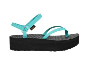 TEVA FLAT FORM SLIM BRIGHT TEAL & BLACK