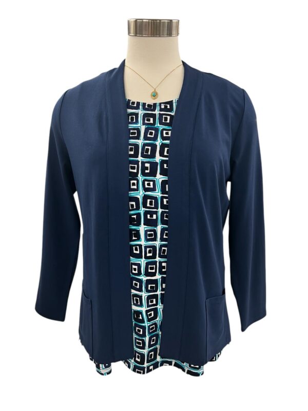 HABITAT NAVY SHIRRED BACK TRAVEL JACKET - Image 2