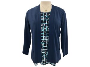 HABITAT NAVY SHIRRED BACK TRAVEL JACKET