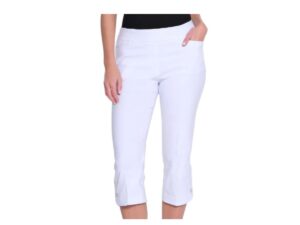 MULTIPLES TULIP HEM FINE TWILL CAPRI