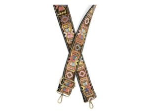 JOY SUSAN 2" GOLD SEQUIN GUITAR STRAP
