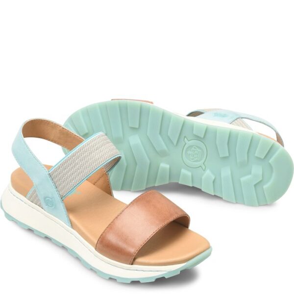 BORN SHOES MIMI SANDAL COGNAC/TURQUOISE - Image 10