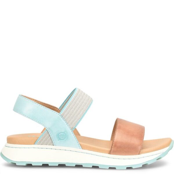 BORN SHOES MIMI SANDAL COGNAC/TURQUOISE - Image 8