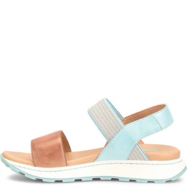 BORN SHOES MIMI SANDAL COGNAC/TURQUOISE - Image 3