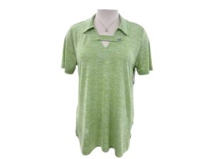 SOUTHERN LADY SHORT SLEEVE KNIT COLLARED TOP