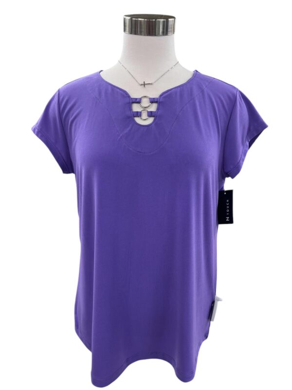 SOUTHERN LADY CAP SLEEVE DOUBLE RING TOP - Image 3