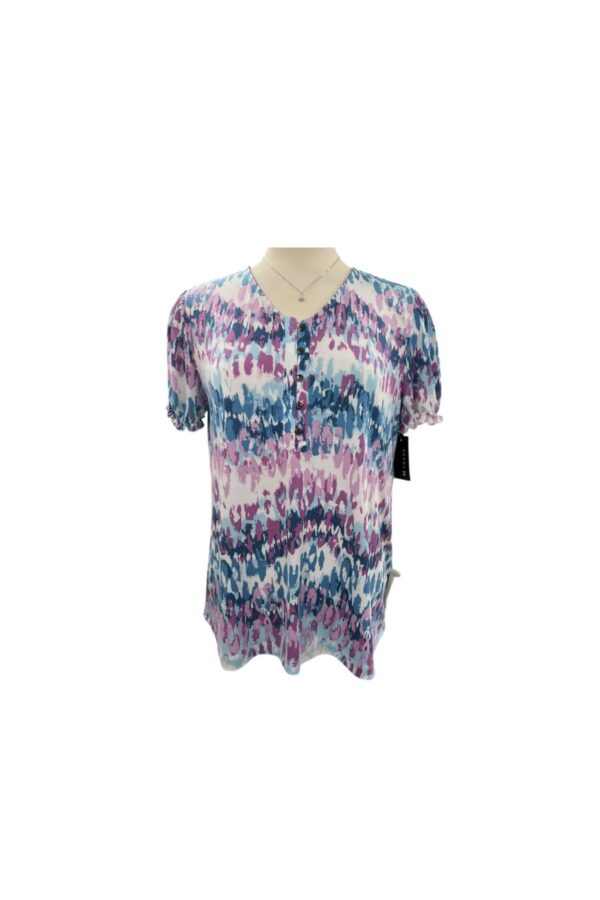 SOUTHERN LADY SHORT SLEEVE PRINT TOP