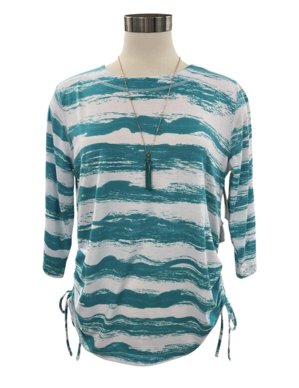 SOUTHERN LADY 3/4 SLEEVE FLORAL PRINT TOP - Image 4