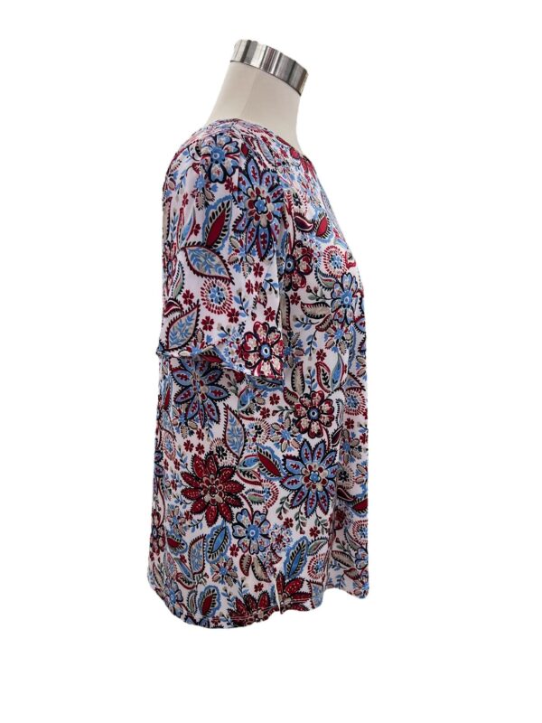 SOUTHERN LADY PETAL SLEEVE FLORAL TOP - Image 3