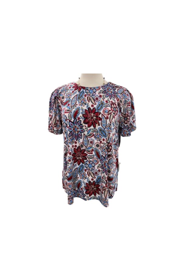 SOUTHERN LADY PETAL SLEEVE FLORAL TOP