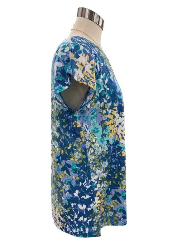 SOUTHERN LADY SHORT SLEEVE FLORAL TOP - Image 3