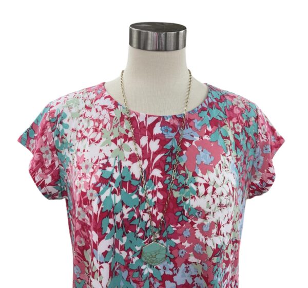 SOUTHERN LADY SHORT SLEEVE FLORAL TOP - Image 7
