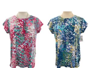SOUTHERN LADY SHORT SLEEVE FLORAL TOP