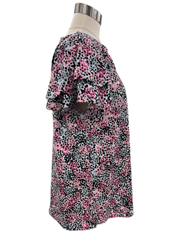 SOUTHERN LADY FLUTTER SLEEVE DOT PRINT TOP - Image 7