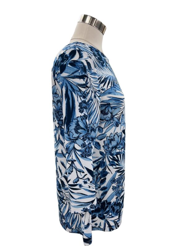SOUTHERN LADY 3/4 SLEEVE FLORAL PRINT TOP - Image 4