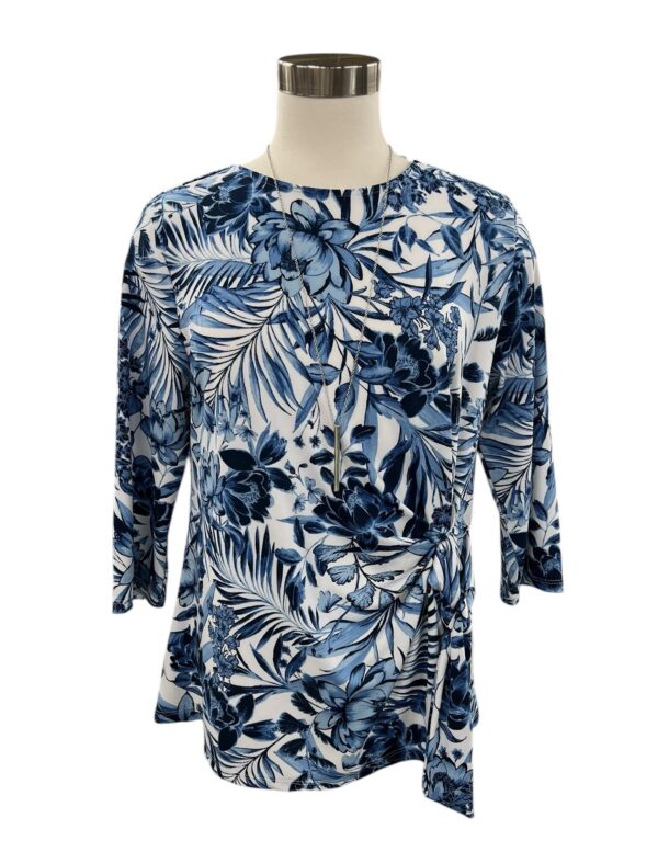 SOUTHERN LADY 3/4 SLEEVE FLORAL PRINT TOP - Image 3