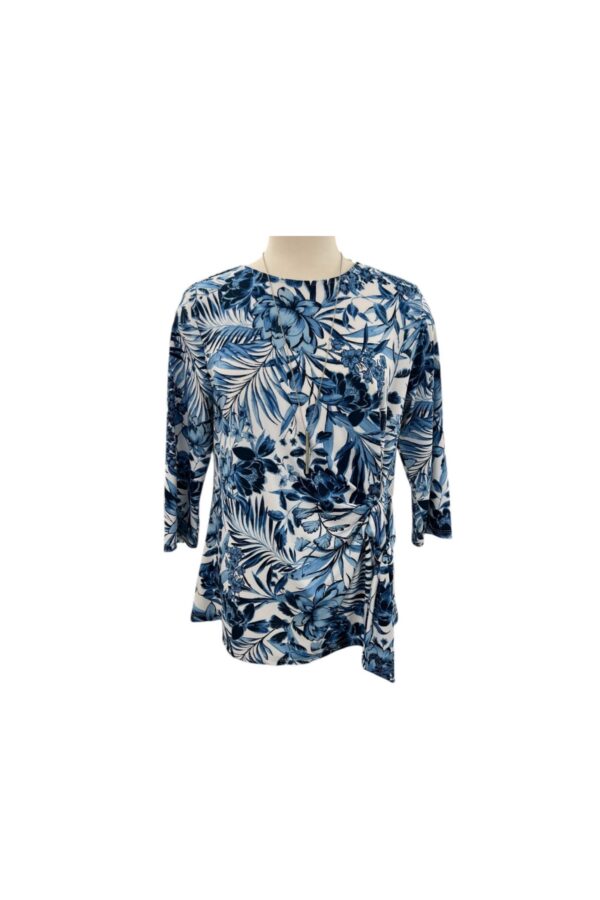 SOUTHERN LADY 3/4 SLEEVE FLORAL PRINT TOP