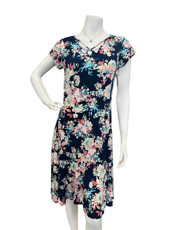 SOUTHERN LADY CAP SLEEVE FLORAL PRINT DRESS - Image 2