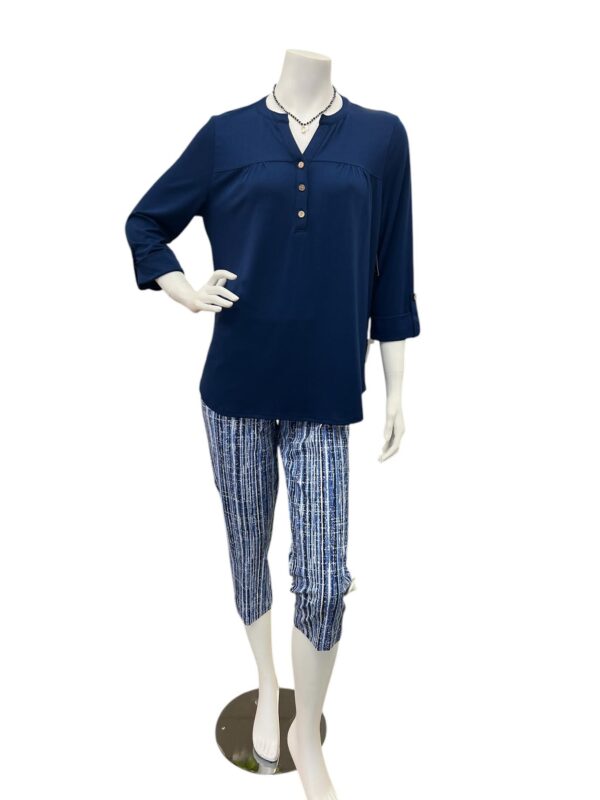 SOUTHERN LADY BENGALINE PRINT CAPRI - Image 3