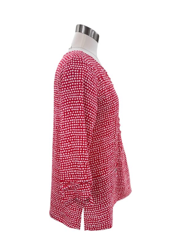 MULTIPLES POLKA DOT SHIRRED FRONT POCKET TOP - Image 5