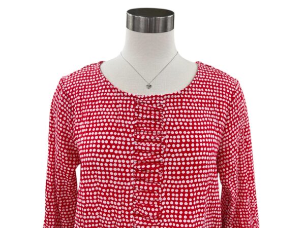 MULTIPLES POLKA DOT SHIRRED FRONT POCKET TOP - Image 3