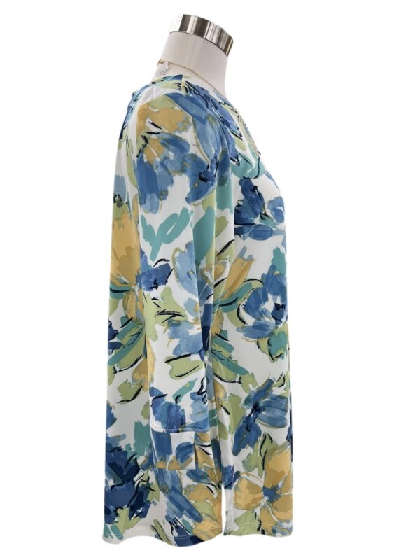 SOUTHERN LADY 3/4 SLEEVE FLORAL PRINT TOP - Image 3