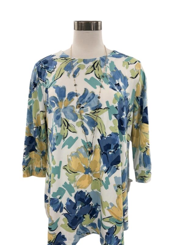 SOUTHERN LADY 3/4 SLEEVE FLORAL PRINT TOP - Image 2