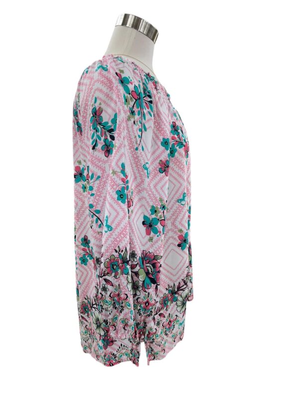 SOUTHERN LADY FLORAL PRINT PEASANT TOP - Image 3