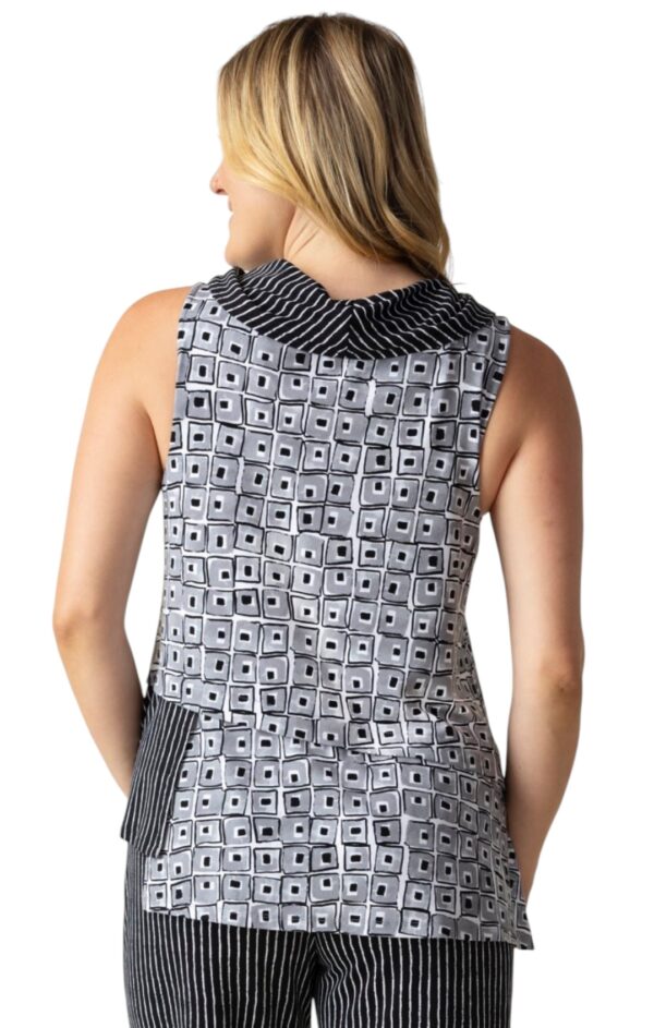 HABITAT TRAVEL MIXED PRINT COWL TOP - Image 2