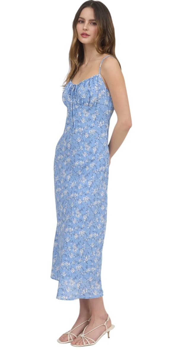 BLUPEPPER BIAS CUT FLORAL MIDI DRESS - Image 6