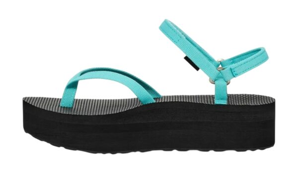 TEVA FLAT FORM SLIM BRIGHT TEAL & BLACK - Image 4