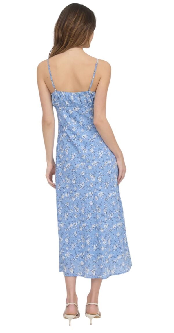 BLUPEPPER BIAS CUT FLORAL MIDI DRESS - Image 2