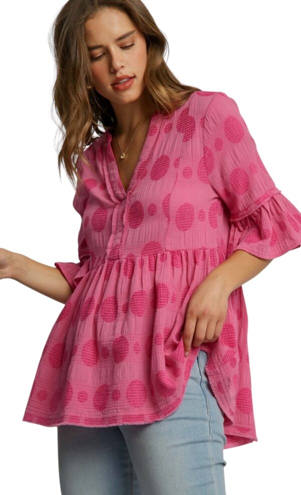 UMGEE POLKA DOT BABYDOLL TOP - Image 2