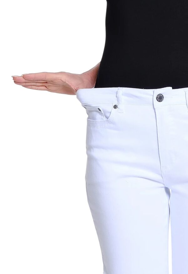 MULTIPLES 5 POCKET FRINGE FLARE CROP JEAN - Image 5
