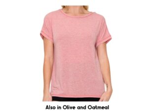STACCATO CREWNECK EXPOSED STITCH TOP