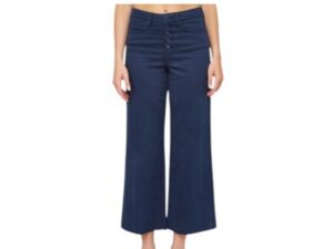 MICA DENIM NAVY HIGH RISE BUTTONFLY WIDE LEG