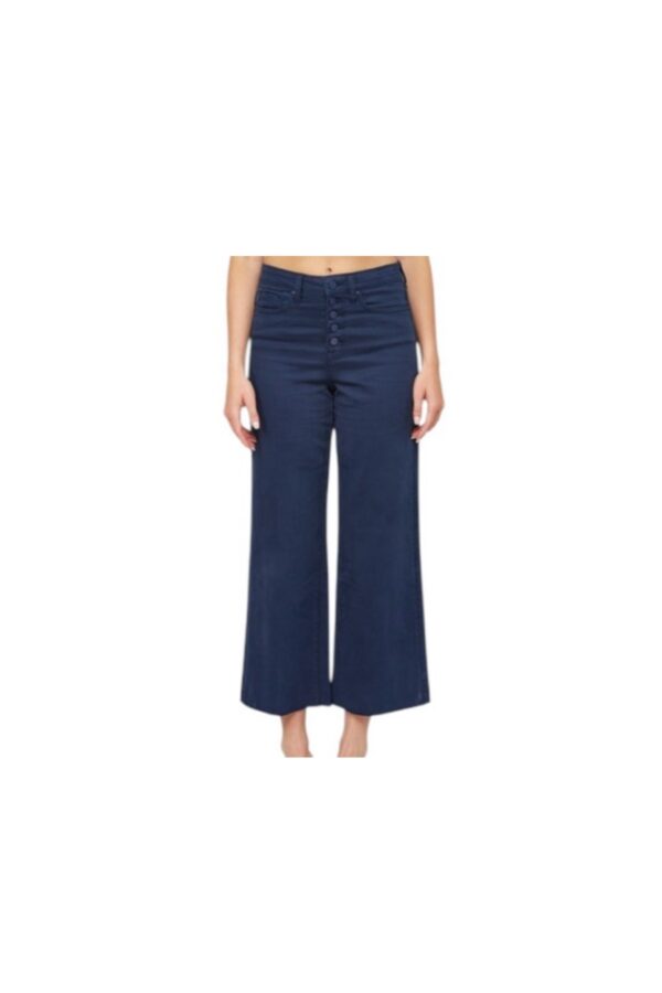 MICA DENIM NAVY HIGH RISE BUTTONFLY WIDE LEG