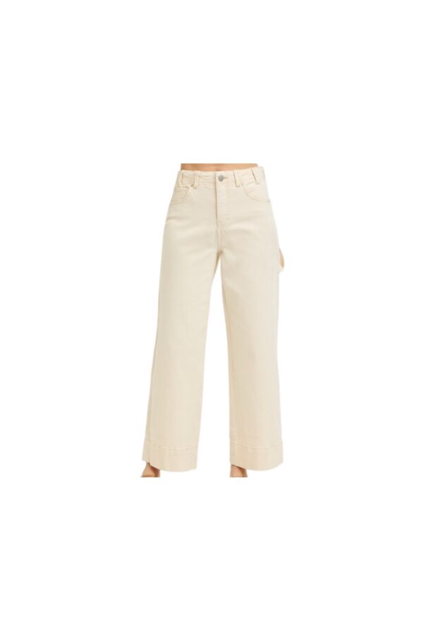 RISEN JEANS TUMMY CONTROL WIDE CROP
