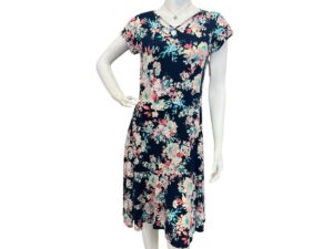SOUTHERN LADY CAP SLEEVE FLORAL PRINT DRESS